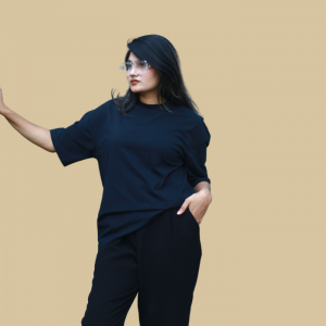 pure cotton drop shoulder black (copy)