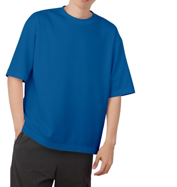 pure cotton drop shoulder petrol