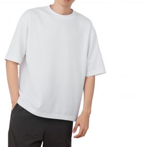 pure cotton drop shoulder white