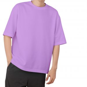 pure cotton drop shoulder lavender