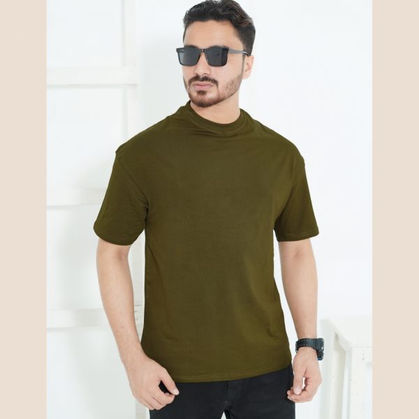 premium drop shoulder Olive