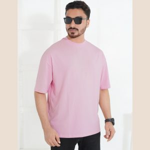 premium drop shoulder pink