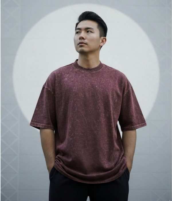 acid wash drop shoulder coffee